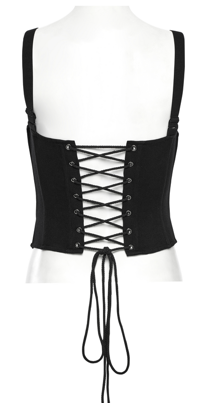 Corset Gothic de Punk Rave - Sexy Cyberpunk Vest - XS à 4XL - pour Femme - noir - Punk Rave - View 2