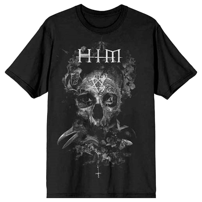 T-Shirt Manches courtes  de HIM - Corpus - S à 4XL - pour Homme - noir - HIM