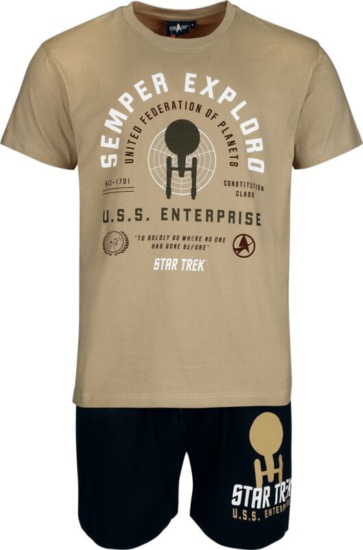 Pyjama  de Star Trek - Semper Exploro - M à 4XL - pour Homme - multicolore - Star Trek