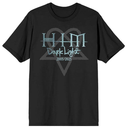 T-Shirt Manches courtes  de HIM - Dark Light Tracklist - S à 4XL - pour Homme - noir - HIM