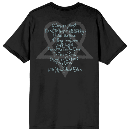 T-Shirt Manches courtes  de HIM - Dark Light Tracklist - S à 4XL - pour Homme - noir - HIM - View 2