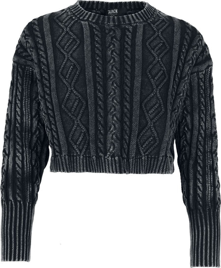 Pull tricoté  de Black Premium by EMP - Essential - S à XXL - pour Femme - noir - Black Premium by EMP