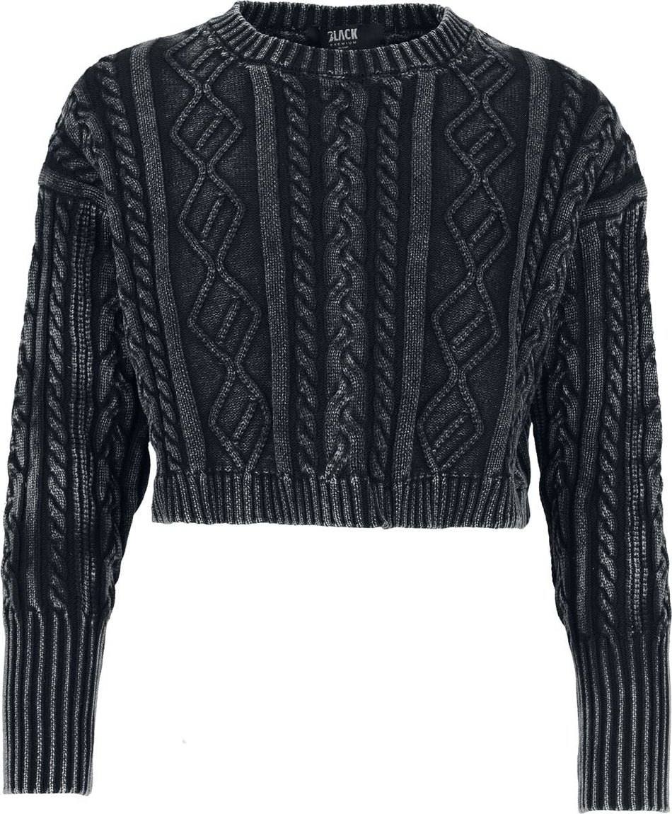 Pull tricoté  de Black Premium by EMP - Essential - S à XXL - pour Femme - noir - Black Premium by EMP