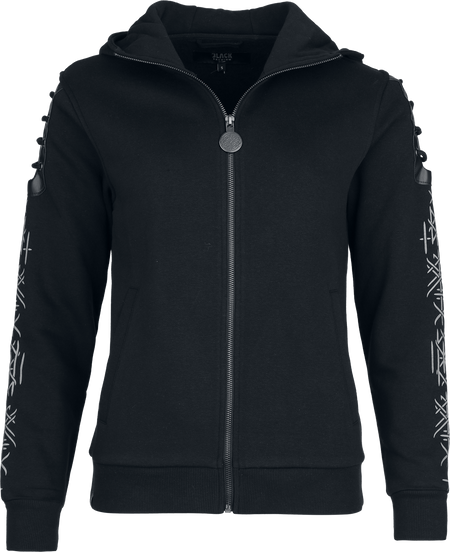 Sweat-shirt zippé à capuche  de Black Premium by EMP - Celtic Blessing - S à XXL - pour Femme - noir - Black Premium by EMP - View 2