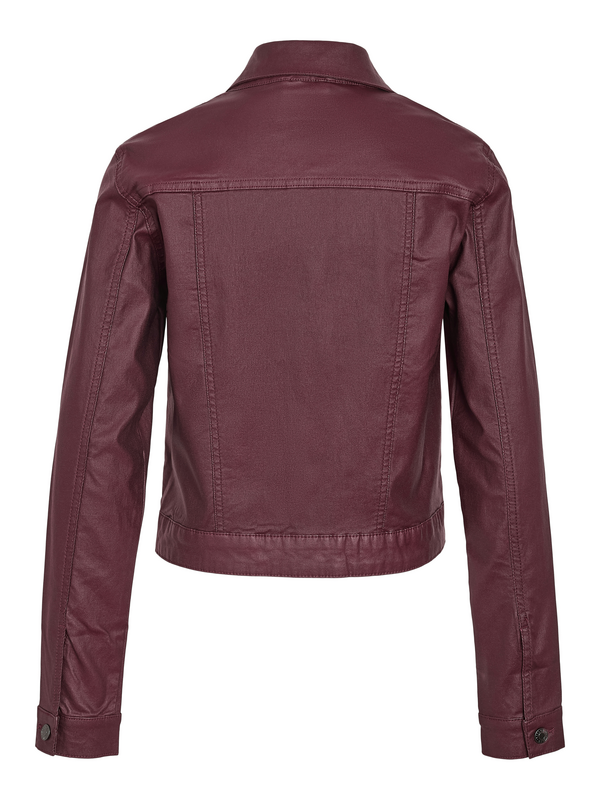 Veste mi-saison  de Noisy May - NMCOATED DEBRA LS JACKET NOOS - XS à XL - pour Femme - rouge - Noisy May - View 2