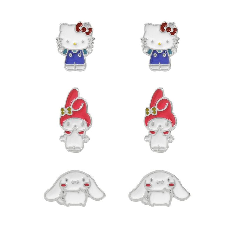 Set de clous d'oreilles  de Hello Kitty - Hello Kitty & Friends - pour Unisexe - multicolore - Hello Kitty
