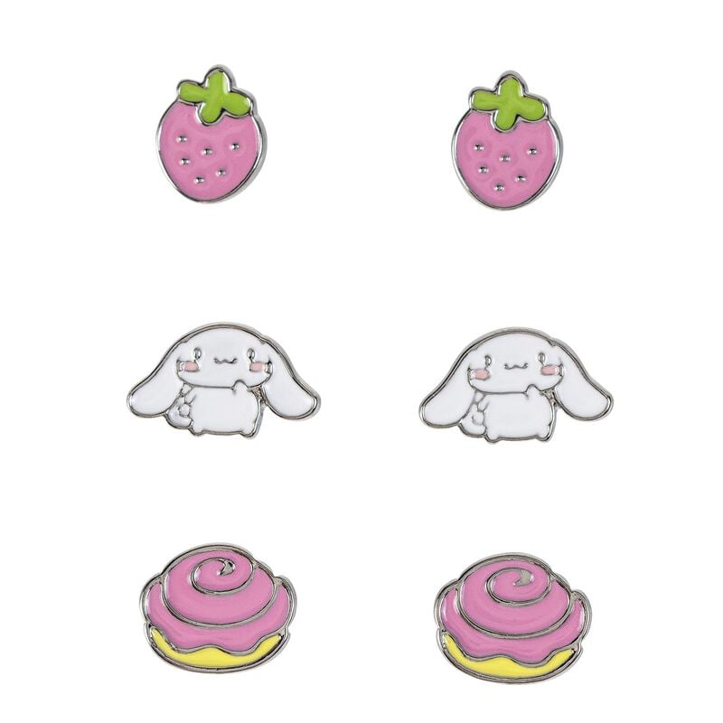 Set de clous d'oreilles  de Hello Kitty - Cinnamoroll - pour Unisexe - multicolore - Hello Kitty
