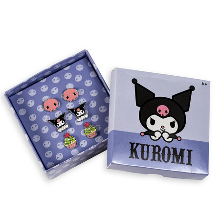 Set de clous d'oreilles  de Hello Kitty - Kuromi - pour Unisexe - multicolore - Hello Kitty - View 2