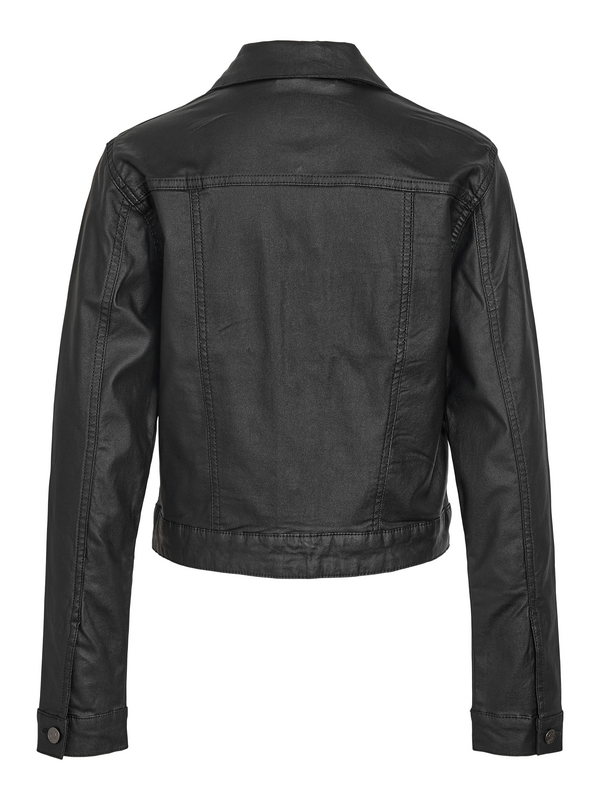 Veste mi-saison  de Noisy May - NMCOATED DEBRA LS JACKET NOOS - XS à XL - pour Femme - noir - Noisy May - View 2