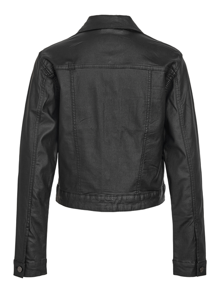 Veste mi-saison  de Noisy May - NMCOATED DEBRA LS JACKET NOOS - XS à XL - pour Femme - noir - Noisy May - View 2