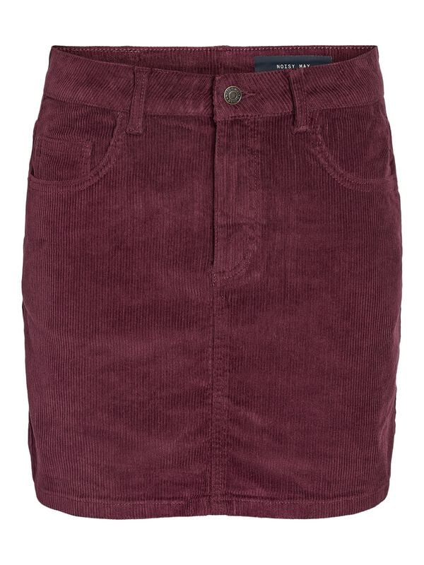Jupe courte  de Noisy May - NMCORD YOLANDA MW SKIRT NOOS - XS à XL - pour Femme - rouge - Noisy May