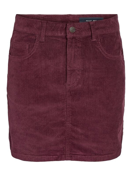 Jupe courte  de Noisy May - NMCORD YOLANDA MW SKIRT NOOS - XS à XL - pour Femme - rouge - Noisy May