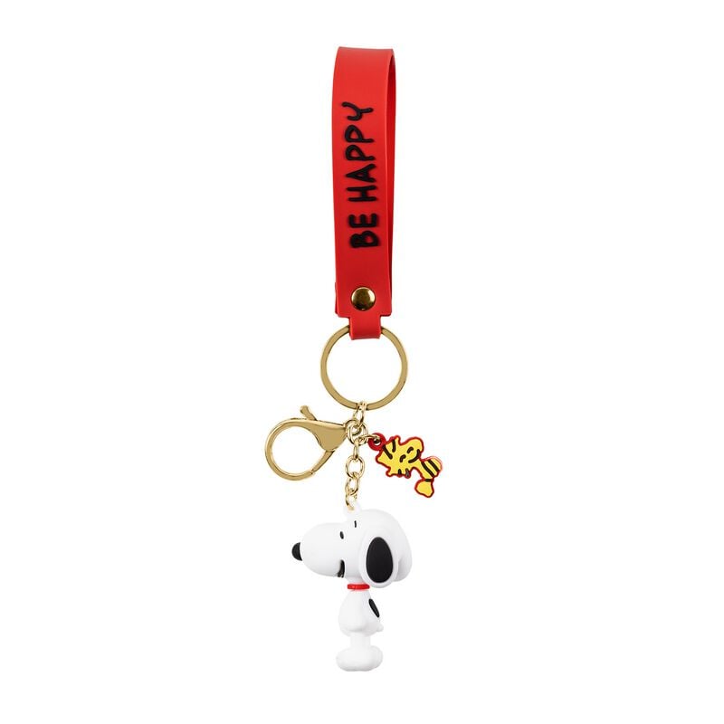 Porte-clefs  de Snoopy - Snoopy - Be Happy - pour Indifférent - couleur or - Snoopy