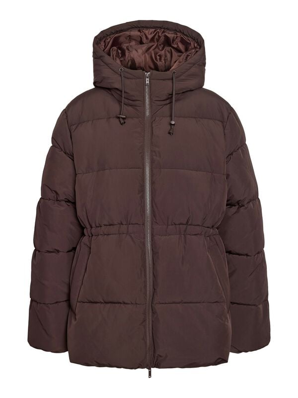 Manteau d'hiver  de Noisy May - NMROSY WAISTED PUFFER JACKET NOOS - XS à XL - pour Femme - marron - Noisy May