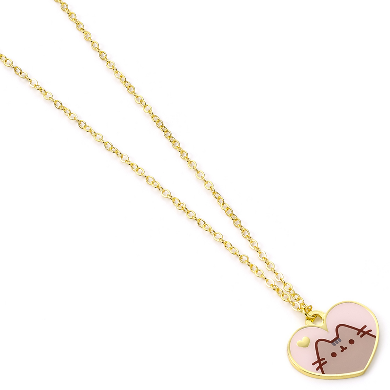 Collier  de Pusheen - Coeur avec Pusheen - pour Unisexe - couleur or - Pusheen - View 2