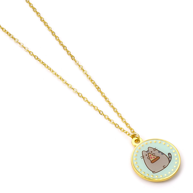 Collier  de Pusheen - Pizza Pusheen - pour Unisexe - couleur or - Pusheen - View 2