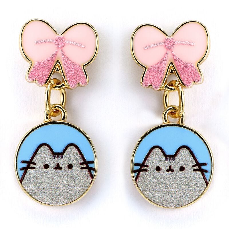 Clous d'oreilles  de Pusheen - Bow - pour Unisexe - couleur or - Pusheen