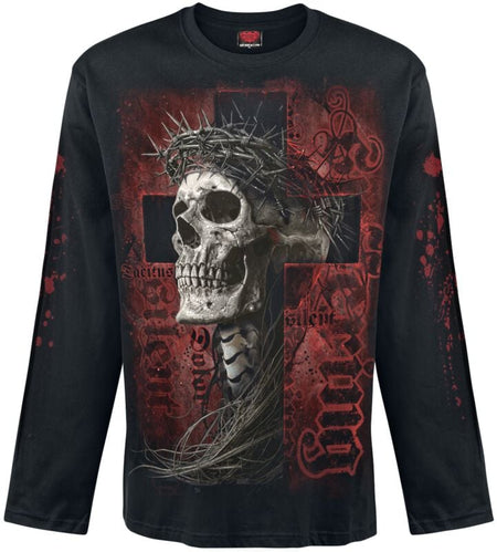 T-shirt manches longues  de Spiral - SILENT SUFFERING - Longsleeve - M à XXL - pour Homme - noir - Spiral