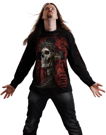 T-shirt manches longues  de Spiral - SILENT SUFFERING - Longsleeve - M à XXL - pour Homme - noir - Spiral - View 2