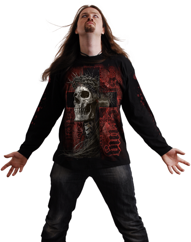 T-shirt manches longues  de Spiral - SILENT SUFFERING - Longsleeve - M à XXL - pour Homme - noir - Spiral - View 2