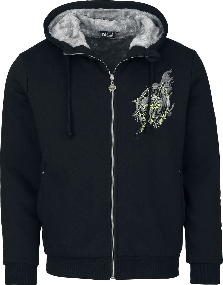 Sweat-shirt zippé à capuche  de Arch Enemy - EMP Signature Collection - S à 3XL - pour Homme - noir - Arch Enemy
