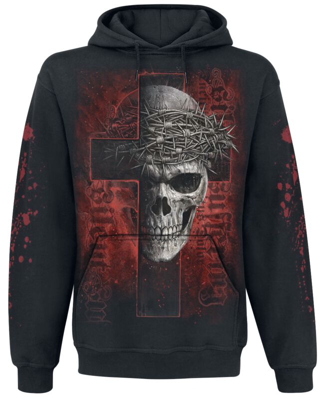 Sweat-shirt à capuche  de Spiral - SILENT SUFFERING - Hooded SS - S à XXL - pour Homme - noir - Spiral