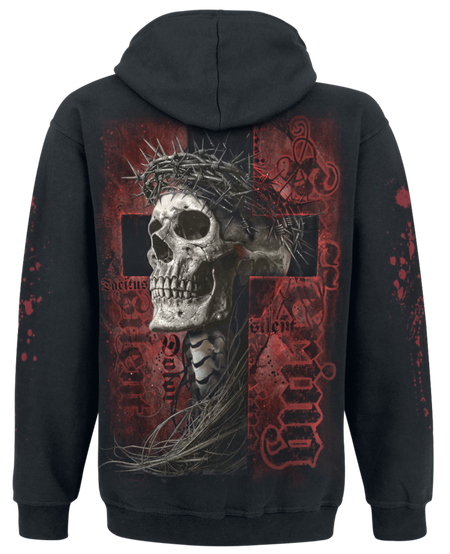 Sweat-shirt à capuche  de Spiral - SILENT SUFFERING - Hooded SS - S à XXL - pour Homme - noir - Spiral - View 2