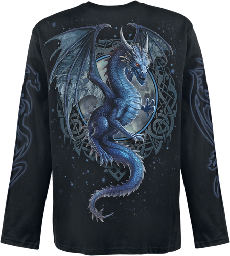T-shirt manches longues  de Spiral - STORM DRAGON - Longsleeve - M à XXL - pour Homme - noir - Spiral - View 2