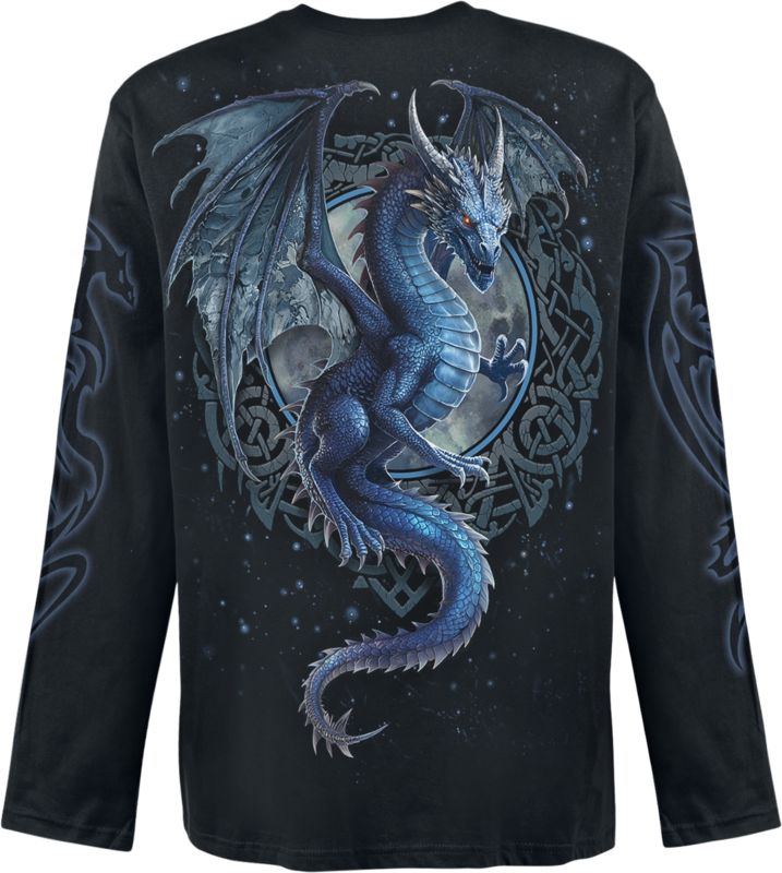 T-shirt manches longues  de Spiral - STORM DRAGON - Longsleeve - M à XXL - pour Homme - noir - Spiral - View 2
