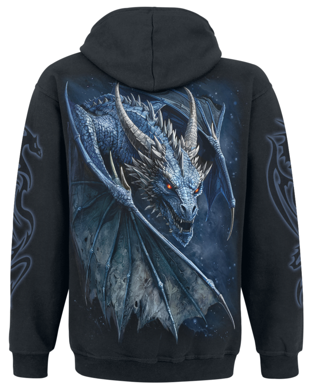 Sweat-shirt à capuche  de Spiral - STORM DRAGON - Hooded SS - M à XXL - pour Homme - noir - Spiral - View 2