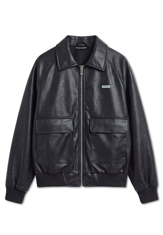 Bomber  de Pegador - MORANO FAUX LEATHER BOMBER JACKET - S à XXL - pour Homme - noir - Pegador