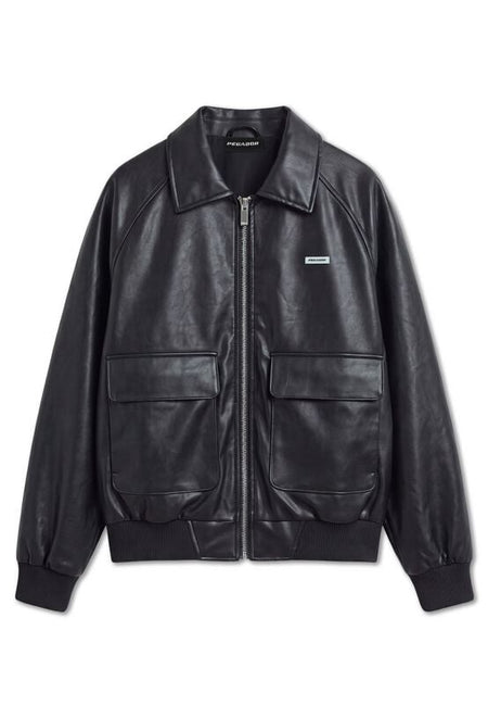 Bomber  de Pegador - MORANO FAUX LEATHER BOMBER JACKET - S à XXL - pour Homme - noir - Pegador
