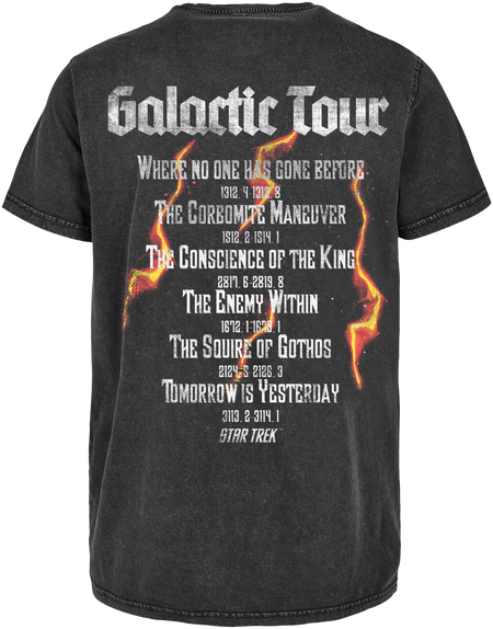 T-Shirt Manches courtes  de Star Trek - The Original Series - Galactic Tour - S à XXL - pour Homme - noir - Star Trek - View 2