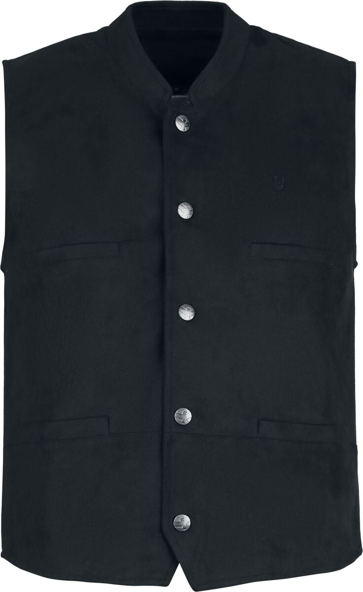 Veste Sans Manches  de Collection Spéciale EMP - Oktoberfest Kunstleder Weste - M à 3XL - pour Homme - noir - Collection Spéciale EMP