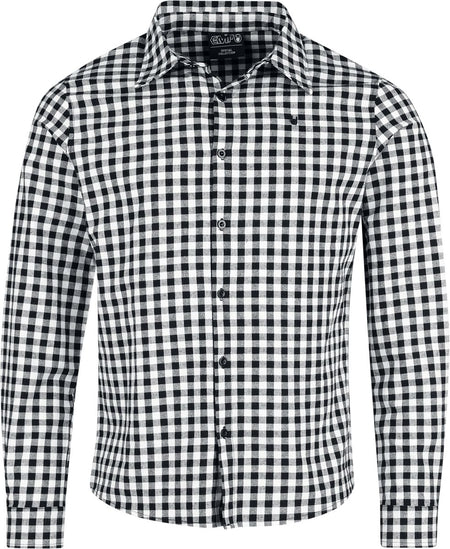 Chemise manches longues  de Collection Spéciale EMP - Oktoberfest Langarmhemd - M à 3XL - pour Homme - noir/blanc - Collection Spéciale EMP