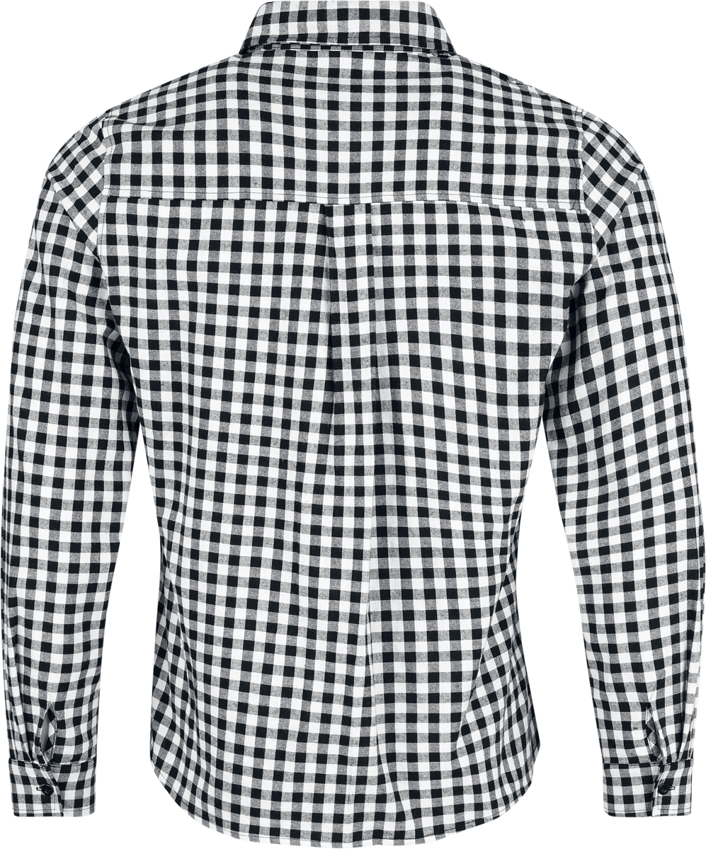 Chemise manches longues  de Collection Spéciale EMP - Oktoberfest Langarmhemd - M à 3XL - pour Homme - noir/blanc - Collection Spéciale EMP - View 2