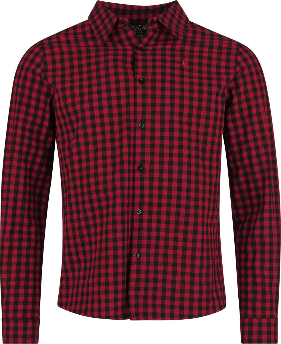 Chemise manches longues  de Collection Spéciale EMP - Oktoberfest Langarmhemd - M à 3XL - pour Homme - noir/rouge - Collection Spéciale EMP