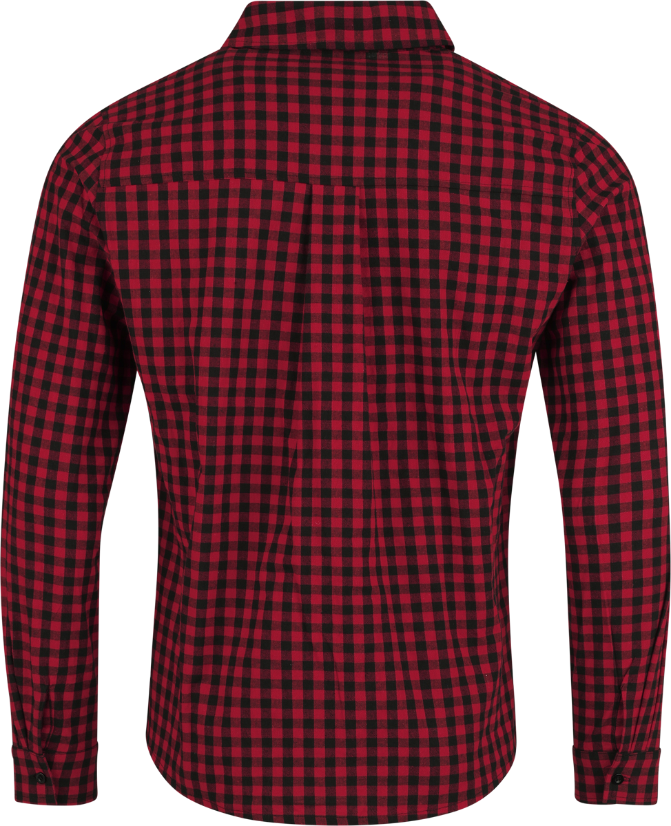 Chemise manches longues  de Collection Spéciale EMP - Oktoberfest Langarmhemd - M à 3XL - pour Homme - noir/rouge - Collection Spéciale EMP - View 2