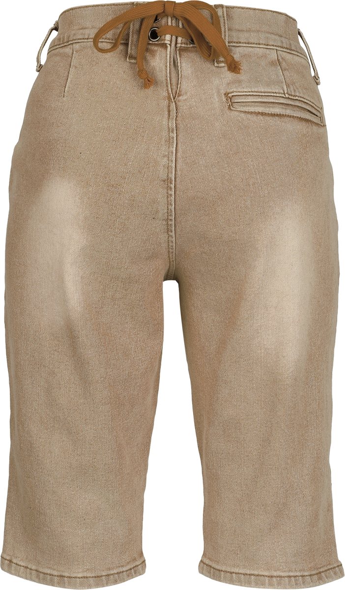 Short  de Collection Spéciale EMP - Oktoberfest Shorts in Lederoptik - S à XXL - pour Femme - beige - Collection Spéciale EMP - View 2