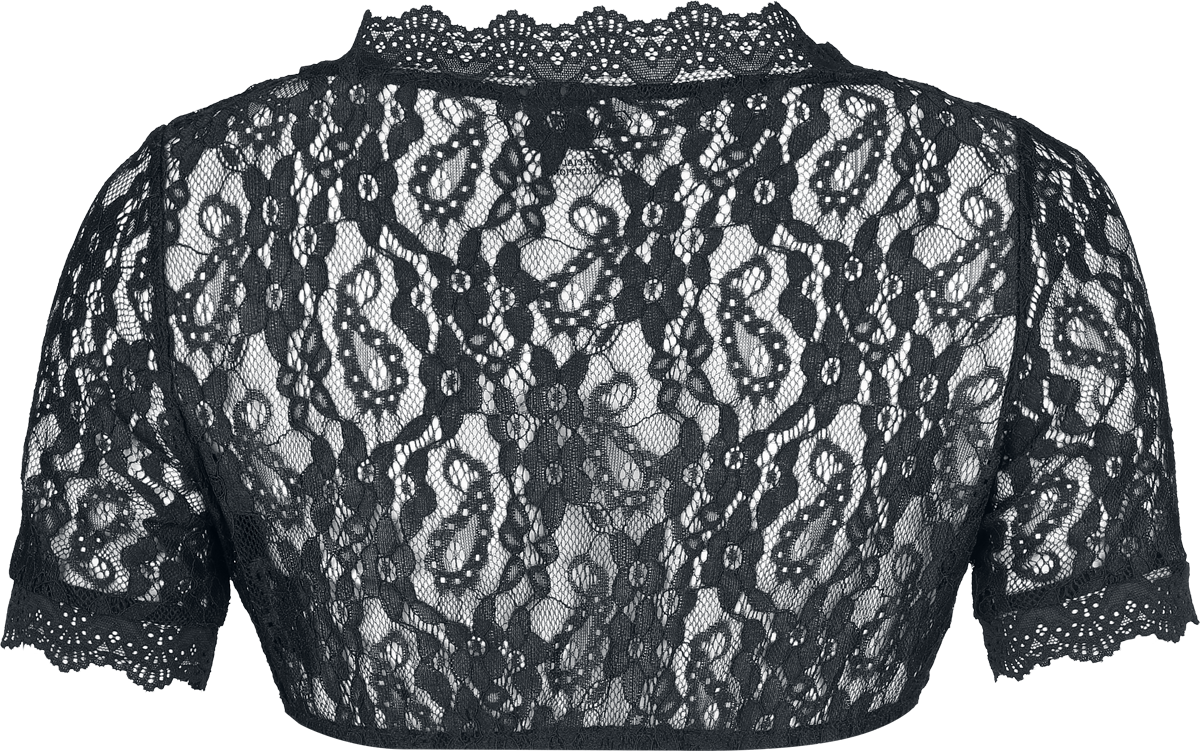 Chemisier  de Collection Spéciale EMP - Oktoberfest Lace Blouse - S à XXL - pour Femme - noir - Collection Spéciale EMP - View 2