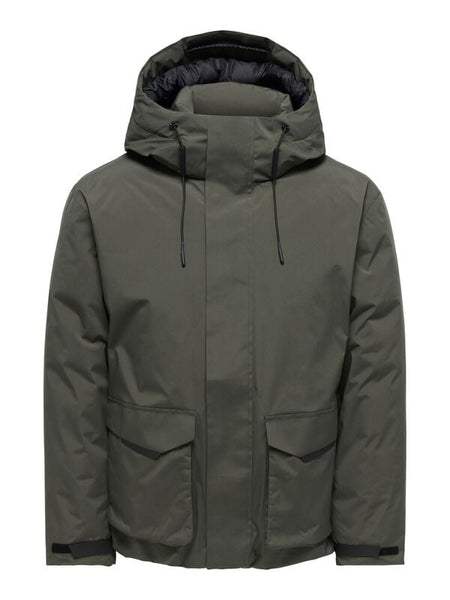 Manteau d'hiver  de ONLY and SONS - ONSNATE TECHNICAL OTW VD - Veste - S à XXL - pour Homme - vert - ONLY and SONS