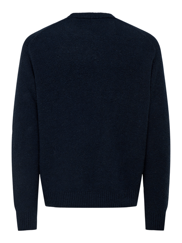 Sweat-shirt  de ONLY and SONS - ONSJAMES RLX CREW KNIT NOOS - S à XXL - pour Homme - bleu - ONLY and SONS - View 2