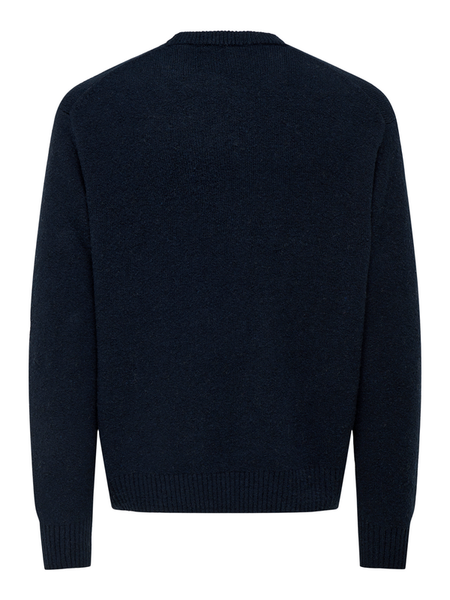 Sweat-shirt  de ONLY and SONS - ONSJAMES RLX CREW KNIT NOOS - S à XXL - pour Homme - bleu - ONLY and SONS - View 2
