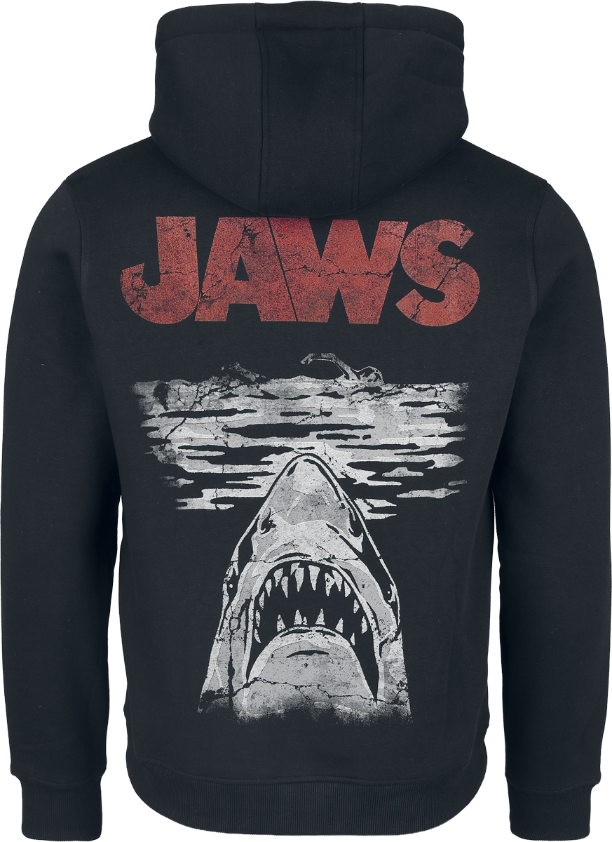 Sweat-shirt à capuche  de Jaws - Poster - S à XXL - pour Homme - noir - Jaws - View 2