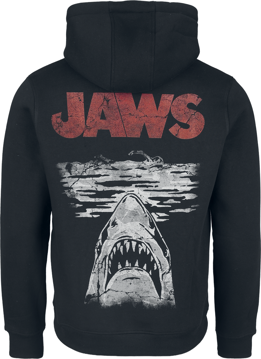 Sweat-shirt à capuche  de Jaws - Poster - S à XXL - pour Homme - noir - Jaws - View 2