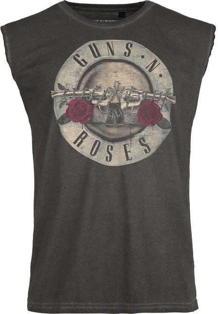 Débardeur  de Guns N' Roses - Étiquette Paradise City - S à 4XL - pour Homme - gris - Guns N' Roses