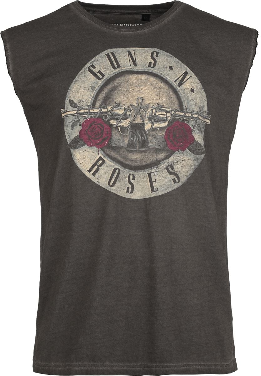 Débardeur  de Guns N' Roses - Étiquette Paradise City - S à 4XL - pour Homme - gris - Guns N' Roses