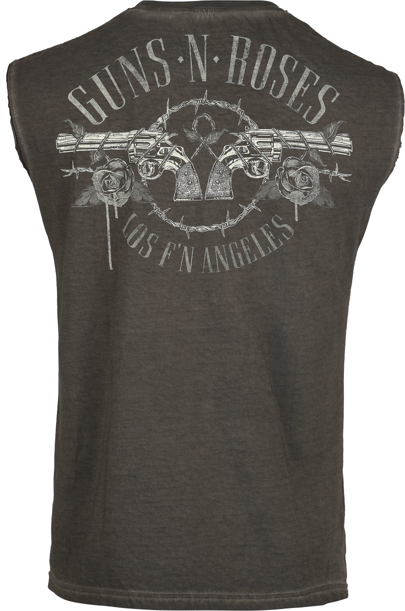 Débardeur  de Guns N' Roses - Étiquette Paradise City - S à 4XL - pour Homme - gris - Guns N' Roses - View 2