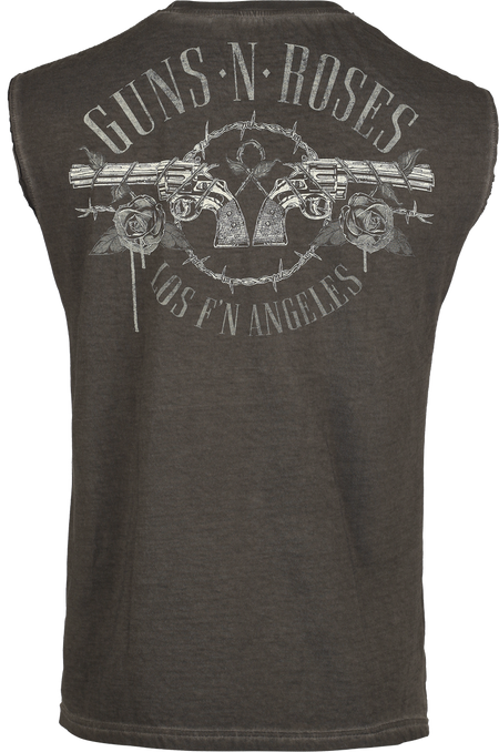 Débardeur  de Guns N' Roses - Étiquette Paradise City - S à 4XL - pour Homme - gris - Guns N' Roses - View 2