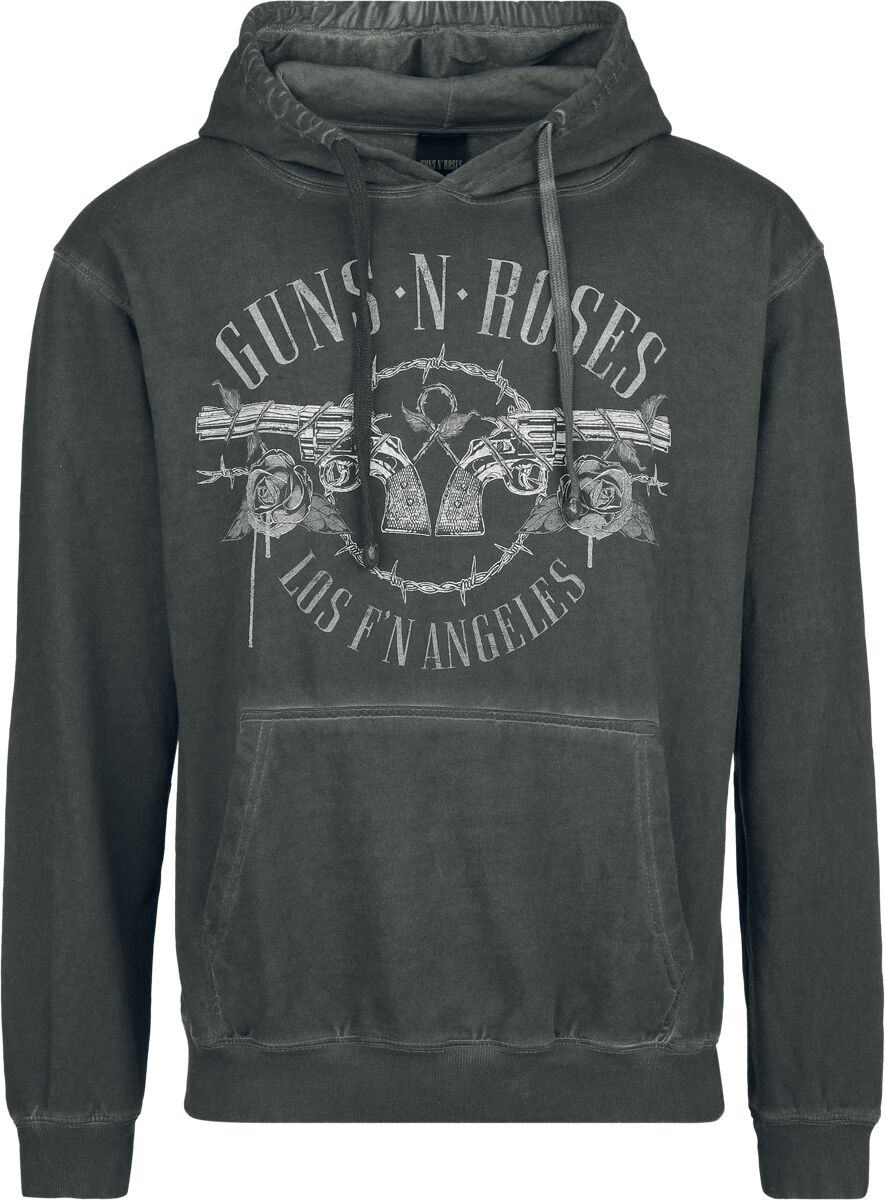 Sweat-shirt à capuche  de Guns N' Roses - Top Hat Skull - S à XXL - pour Homme - gris - Guns N' Roses